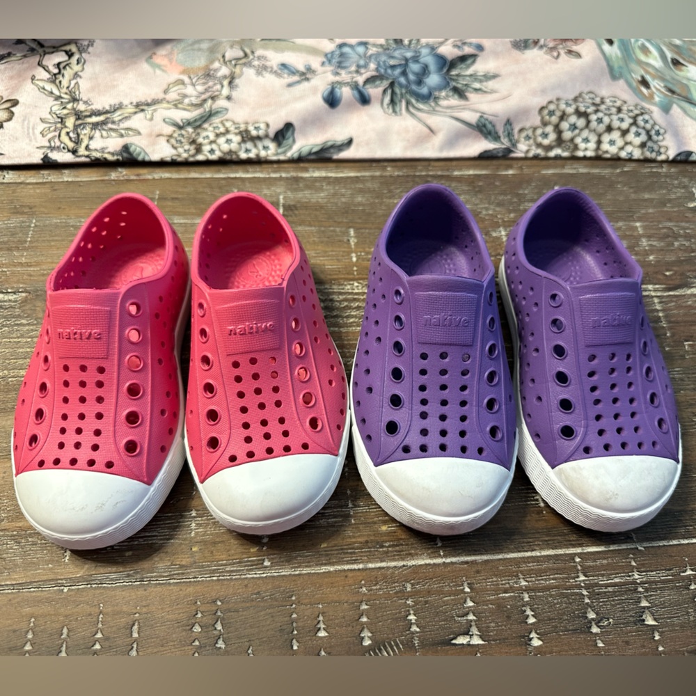Set of two toddler Natives - pink and purple!
